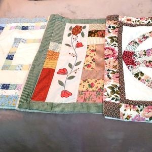 Bunch of 3 Patchwork regular size Pillow Shams all different